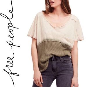  FREE PEOPLE Sun Dial Ombré Tee C1